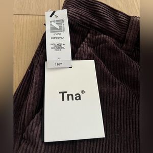 Size 4 Aritzia Ripcord Corduroy Pant in Rich Mocha Brown